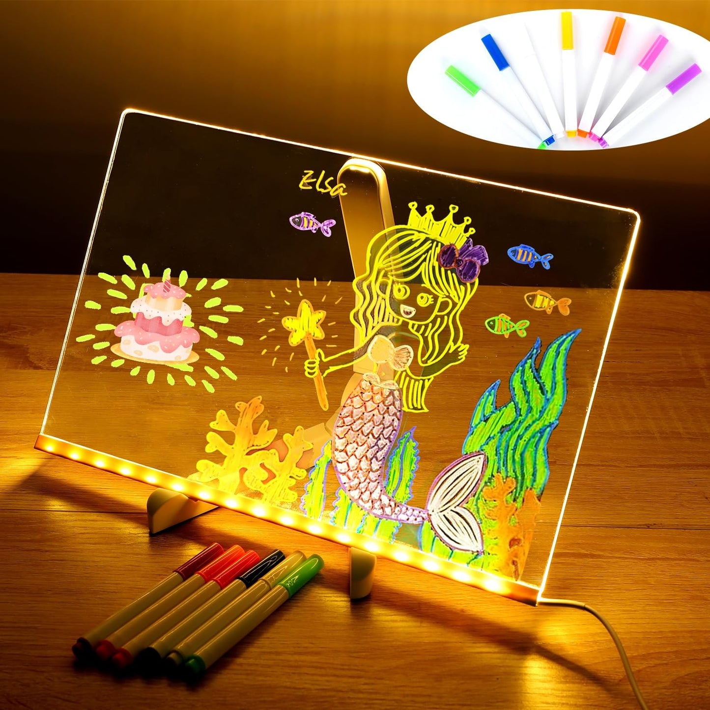 LED Glow Drawing Board for Kids!
