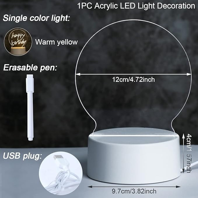 LED Glow Drawing D Shape Board for Kids!