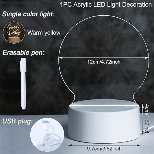 LED Glow Drawing D Shape Board for Kids!